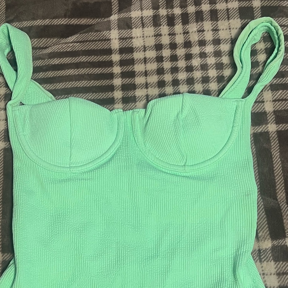 NWOT Zara ribbed one piece bathing suit - Picture 6 of 6